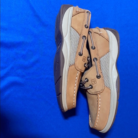 Sperry Top Sider boys tan loafer, brown sole.NWBT - Picture 3 of 6